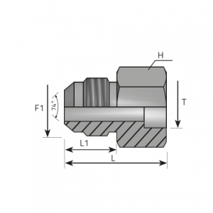 Adapter male JIC. (AMNJ..T)